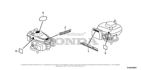 Honda Hrr216k9 Vkaa Lawn Mower Usa Vin Mzcg 8670001 Parts Diagram For Label