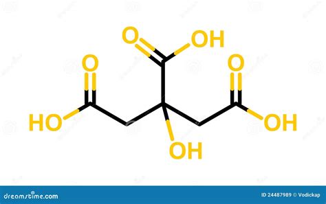 Estructura Del Cido C Trico Ilustraci N Del Vector Ilustraci N De