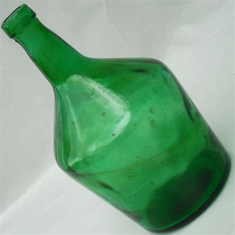 damigeana sticla mare veche  masiva recipient bautura cap