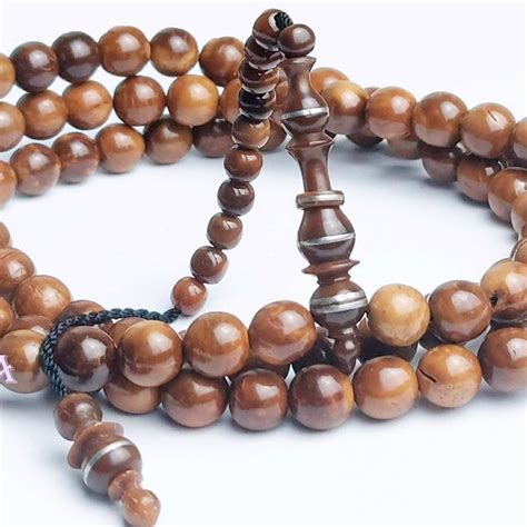 Jual Tasbih Kayu Kaukah Koka 99 8mm Kepala Kubah Prada Bercincin Di