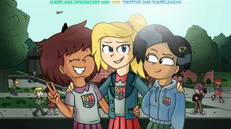 Amphibia Anne Sasha And Marcy By Madflame On Deviantart