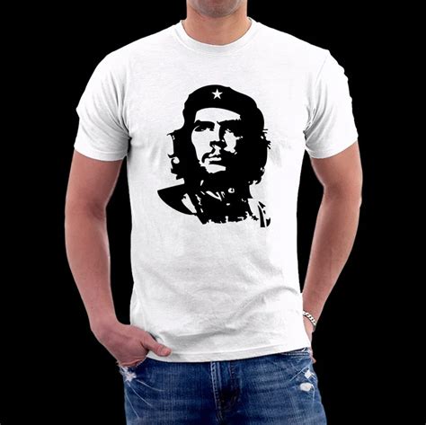 Head Portrait Che Guevara Lovers T Shirt 100 Cotton Short Sleeve Men T