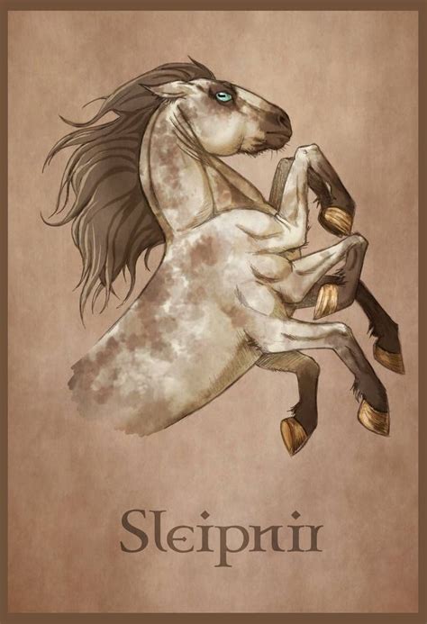 Sleipnir By LadyFiszi On DeviantArt North Mythology Mythological