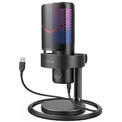 Fifine Ampligame A9 Rgb Usb Type C Microphone For Recording And Streaming On Pc