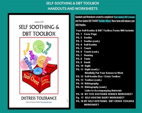 D B T Lesson Distress Tolerance Self Soothe And Toolbox Skills