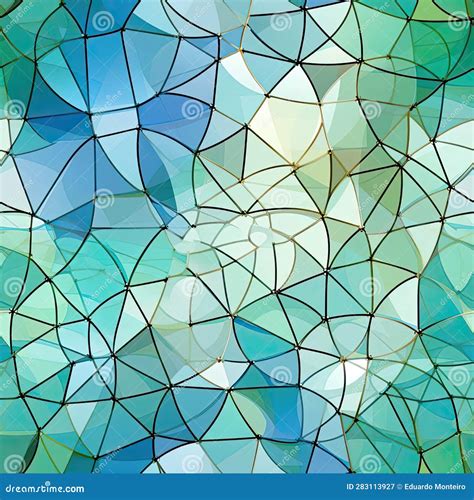 Colorful Stained Glass Pattern Background Vector Tiled Stock Illustration Illustration Of