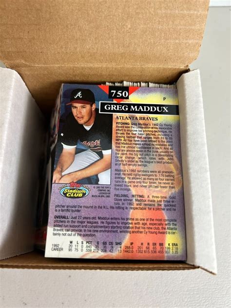 Topps Stadium Club Series Baseball Complete Set Ebay