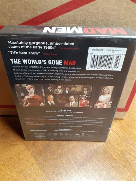 Mad Men Season Three DVD 2009 31398114420 EBay