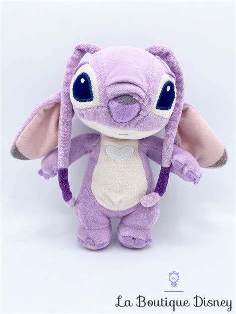 Peluche Angel Disneyland Paris Disney Lilo Et Stitch Rose Violet Coeur