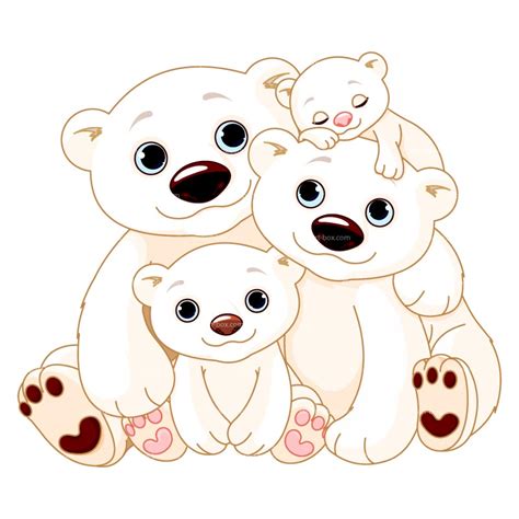 polar bear cubs cartoon - Clip Art Library