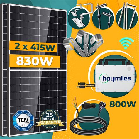 860W Kit Solar Fotovoltaico Autónomos 2 Bifacial solar módulos de