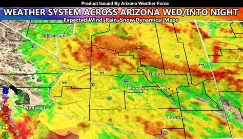 Weather System To Affect Arizona Wednesday into Wednesday Night; Full ...