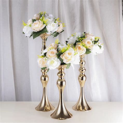 Aeofa Big Metal Vases Metal Flower Vase Wedding Or Party Flowers