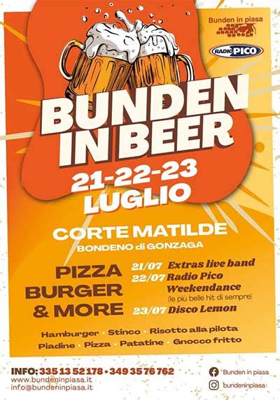 Bunden In Beer 2023 Festa Birra Bondeno Di Gonzaga MN Programma