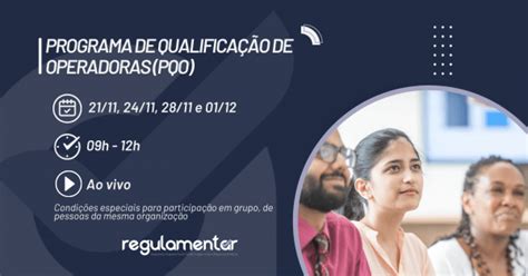 Programa De Qualifica O De Operadoras Pqo Online Sympla