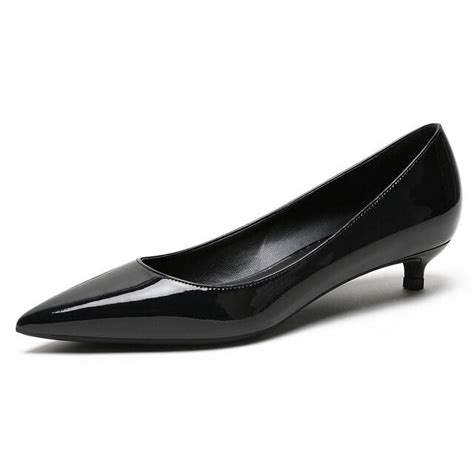 Ycnychchy Low Thin High Heel Sexy Ladies Pumps Pointed Toe Fashion Slip On Women Shoes Patent