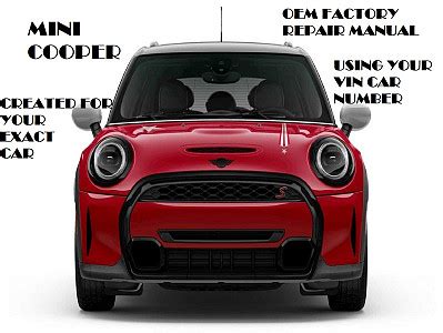 Mini Cooper Repair Manuals Mini Cooper Workshop Manual Pdf