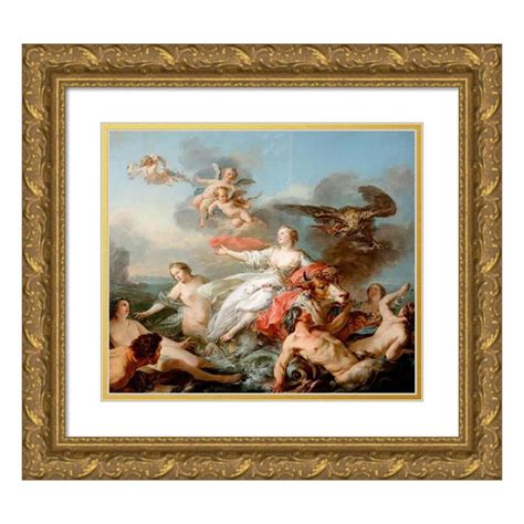 Jean Baptiste Marie Pierre 22x20 Gold Ornate Framed And Double Matted