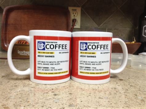 Personalized Prescription Coffee Mug / Cup - Custom Name