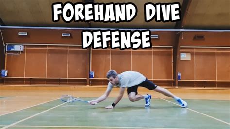 How To Perform A Forehand Dive Defense In Badminton YouTube