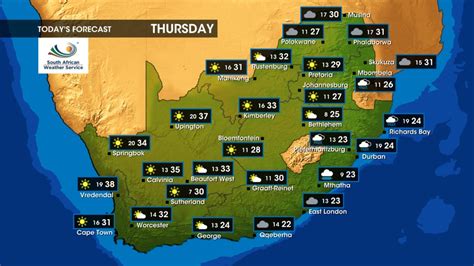 Weather Forecast - Thursday, 19 October 2023 - eNCA