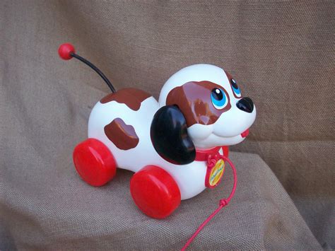 Fisher Price Puppy Pull Toy Vintage