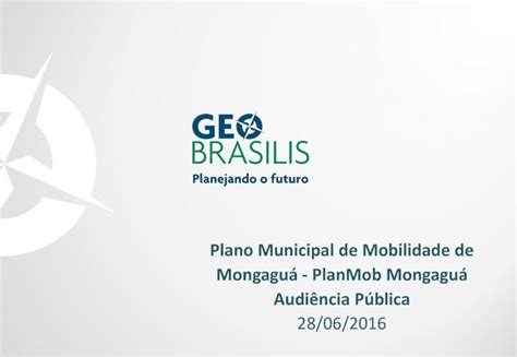 PDF Plano Municipal de Mobilidade de Mongaguá PlanMob Plano