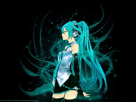 Wallpaper Ilustrasi Anime Hatsune Miku Kegelapan Screenshot