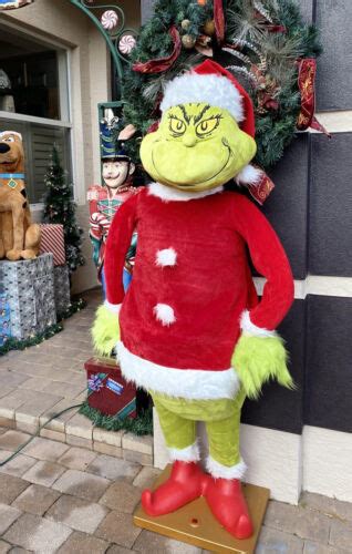 Gemmy Grinch Life Size Animated Christmas Decoration Dancing Rare