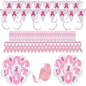 Amazon Pieces Breast Cancer Awareness Accessories Pink Ribbon