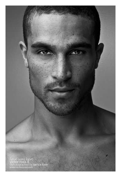 Pinterest Black Male Models Victor Ross Freckles