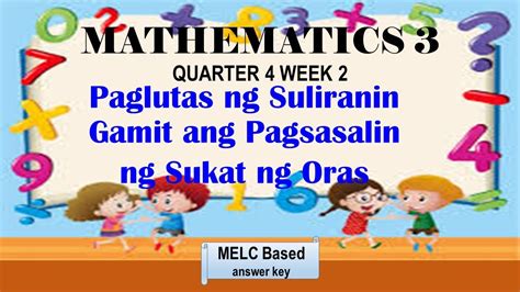 Math Quarter Week Paglutas Ng Suliranin Gamit Ang Pagsalin Ng