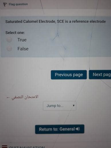 Solved P Flag Question Saturated Calomel Electrode SCE Is A Chegg