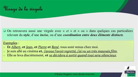 Conjonction 6 – Usage de la virgule - Bien écrire