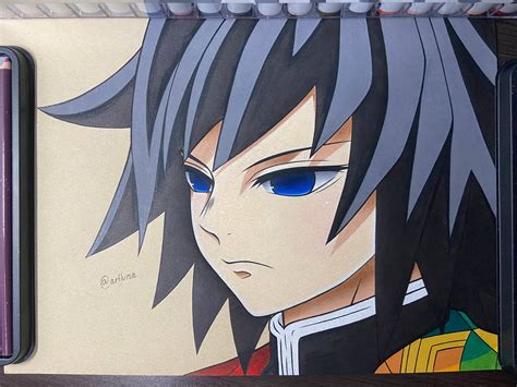 Giyuu Tomioka Draw By Artluisa By Artluisaf On Deviantart