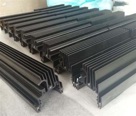 Cnc Machined Black Anodized Aluminium Heat Sink Profiles For Led Light