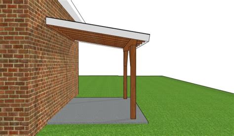 8×12 Lean To Patio Cover Plans Pdf Download Myoutdoorplans