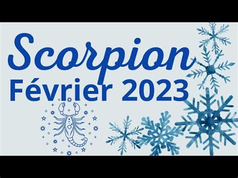 Scorpion F Vrier Patience Et R Silience Mais Pour Du Bonheur