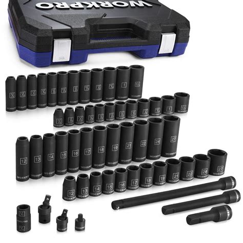 Buy Workpro Drive Impact Socket Set With Extension Bars Premium