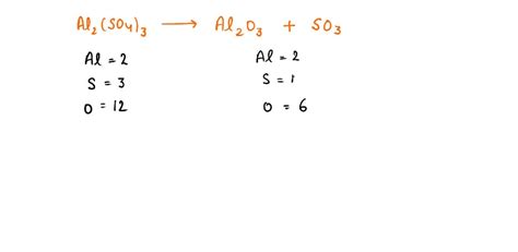 Solved Aluminum Sulfate Al2 So4 3 Decomposes To Form Aluminum Oxide