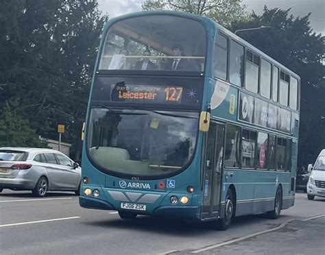 Arriva Midlands 2006 VDL DB250 FJ06ZSK 4762 With Wright Pu Flickr