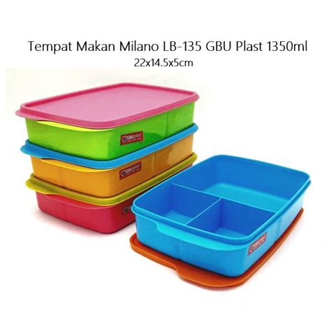 Jual GBU Lunch Box Milano 3 Sekat Shopee Indonesia