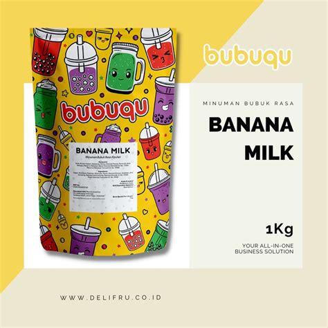 Jual Powder Drink Banana Milk Bubuqu Bubuk Minuman Susu Pisang Korea