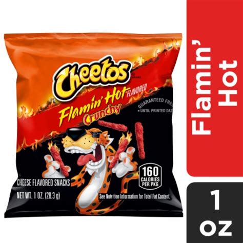 Cheetos® Flamin' Hot Crunchy Cheese Flavored Snacks, 1 oz - King Soopers