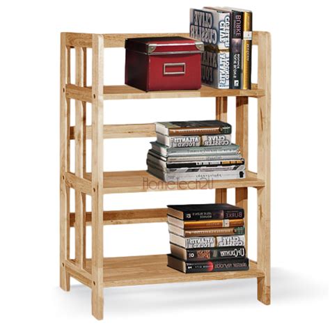 3 Tiers Wooden Bookcase | Wood Book Shelves | Wooden Book Rack