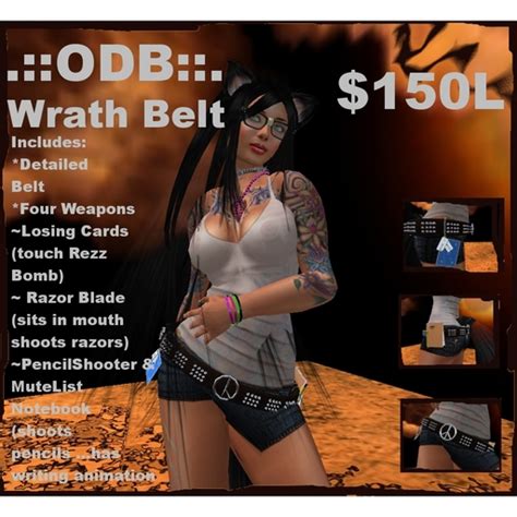 Second Life Marketplace Odb Wrath Belt {boxed}