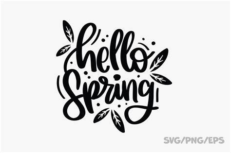 Hello Spring Svg Png Eps Graphic By Moro Design · Creative Fabrica