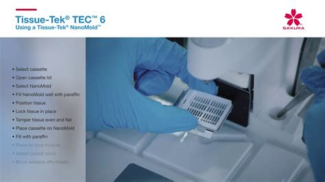 Mtissue Tek® Tec 6 Using A Tissue Tek Nanomold Youtube