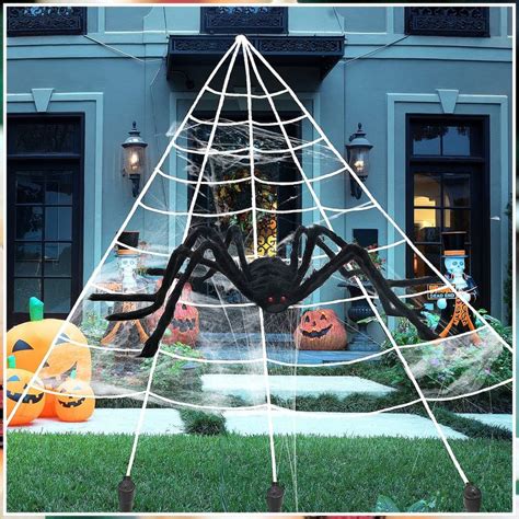 Lavishemy Halloween Decorations Giant Halloween Spider Set 20 X 18