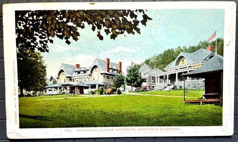 Vintage Postcard 1905 Adirondack Cottage Tuberculosis Sanitarium